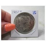 1901-o Morgan Silver Dollar Coin VG