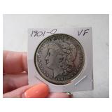 1901-o Morgan Silver Dollar Coin VF