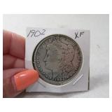 1902 Morgan Silver Dollar Coin XF