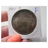 1902-s Morgan Silver Dollar Coin Fine