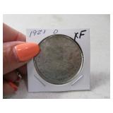 1921-d Morgan Silver Dollar Coin XF