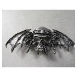 Skull w/ Wings Goth Belt Buckle 1of2