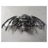 Skull w/ Wings Goth Belt Buckle 2of2