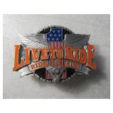 SISKIYOU 94 Live To Ride colored Belt Buckle