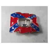 ConfederateFlag REBEL Belt Buckle w/ Opener