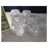 (4) Solid Glass SKULL 4.5" Matching Items?