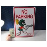Heavy MARVIN MARTIAN "No Parking" Metal Sign 12x18