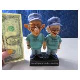 Old COOTS BobbleHead STILL AGREE Him & Her Figure