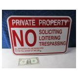 Metal Heavy Sign NO S.L.T. PRIVATE PROPERTY 2of3