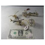 (5) 24ktPlated AUSTRIAN Crystal Suncatchers