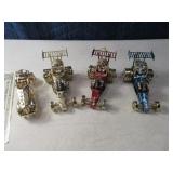 (4) 24ktPlated AUSTRIAN Crystal Cars Suncatchers