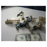 (6) 24ktPlate AUSTRIAN Crystal Suncatcher Figs 1o2