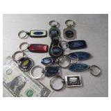 FORD (12pc) Metal Keychain Estate Collection