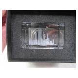 Dept 56 Glass NY 1986 100th Paperweight w/ Scene