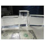 (3) USA & Eagle 3" Paperweights