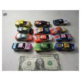 (12)HO size Slot Cars NASCAR Themed