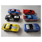 (6) asst HO Slot Cars EXC