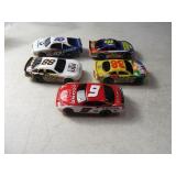(5) asst HOsz Slot Cars Nascar Themed EXC