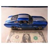 MAISTO 67 Ford Mustang Blue GT Diecast 1/24