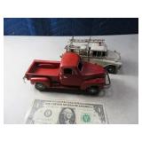 (2) Old Time Looking 8" Trucks Decor~Display