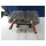 Vintage 16" Cast Metal Hibachi TableTop Grill