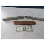 (3) 9" Torpedo Levels Hand Tools Vintage