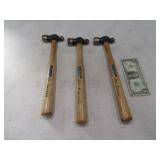 (3) Vintage 13" STANLEY Ball Ping Hammers EXC 1o3