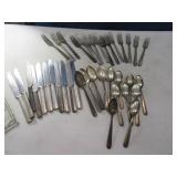 Lot SilverPlated Flatware Vintage