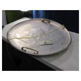 Vintage 26" Aluminum Round Snow Sled w/ Handles