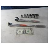 8pc MasterMechanic 1/2"drive Socket Setup