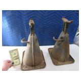 Pair Antique Unique Jack/House Stands Metal