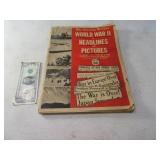 Vtg WWII Book of NewsPrint Headlines NEAT