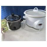 (2) Nice CrockPots FullSize & Small/Medium