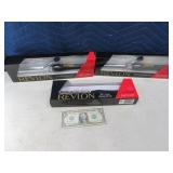 (3) New REVLON Curling Hair Irons 3/4"/1"