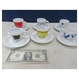 12pc ITALY "Illy Collection" Espresso Cup/Saucer $