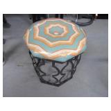 New 18" Modern Stool w/ Metal Base Upholstery Top