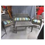 4pc WORLD MARKET Patio Type Set EXC