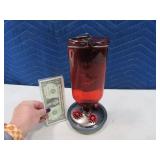 10" Glass Hummingbird Feeder
