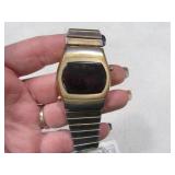 Early Unique Red Dial Faced Wrist Watch
