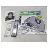 Oakland Raiders NFL Darts~Stickers~Signed Plunkett