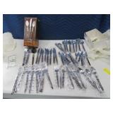 Retro Vintage EKCO Eterna Flatware Woodhandle SET