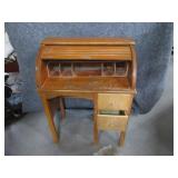 Antique 27" Childs Roll Top Desk NEAT as is