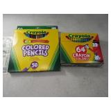 (2) CRAYOLA Colored Pencils & Crayons