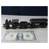 Vintage 10" Cast Iron 2pc Train