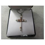 Stainless Cross~Religious Necklace Boxed