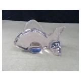ONEIDA Crystal Pink 3.5" Goldfish Figurine