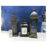 (2) 15"-22" Metal TableTop Candle Holders Displays