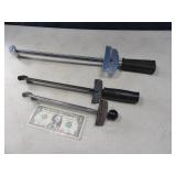 (3) Hand Torque Wrenches 3/8" & 1/2"