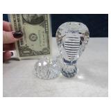 Crystal 4" Cobra SunCatcher? Type Cut Glass Figure