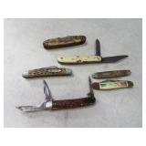 (6) Antique Pocket Knives FOR RESTORATION